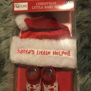 MAKE OFFERS! NIB Christmas hat and sock set 2 box